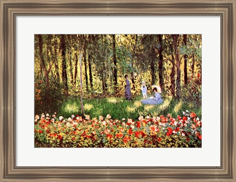 Framed Family in Garden, Argenteuil Print