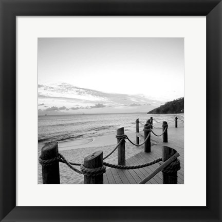 Framed Dockside Paradise I Print