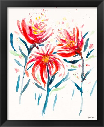 Framed Wild Flowers II Print