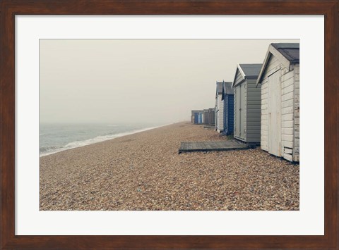 Framed Beach Cabanas Print