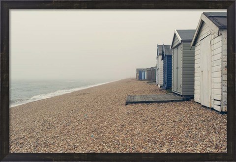 Framed Beach Cabanas Print