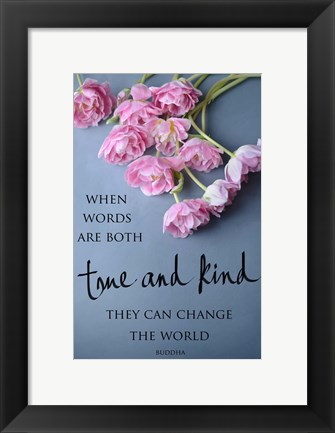 Framed True &amp; Kind Print