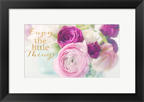 Framed Enjoy the Little Things Print