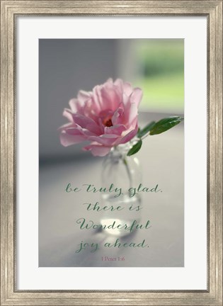 Framed Joy Ahead Print