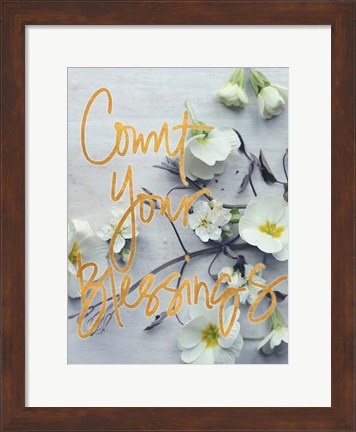 Framed Count Your Blessings Print