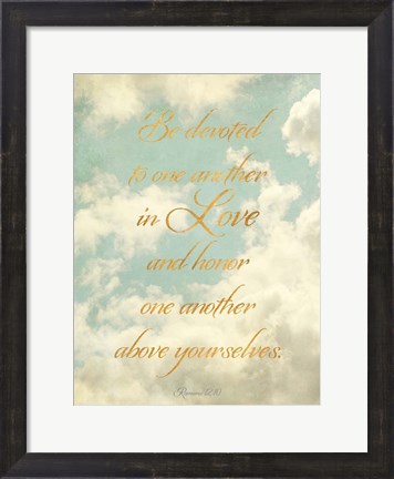 Framed Be Devoted and Love One Another Print