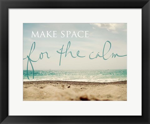 Framed Make Space Print