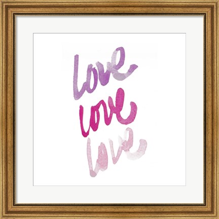 Framed Love Times 3 Print