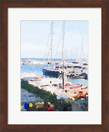 Framed Watercolor Naples Print