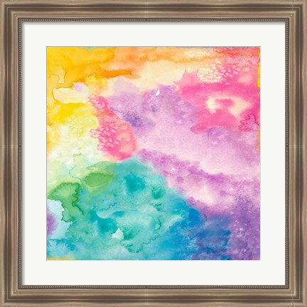 Framed Rainbow Watercolor Print