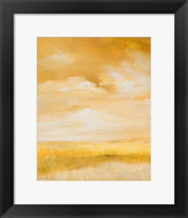 Framed Above Golden Plains I Print