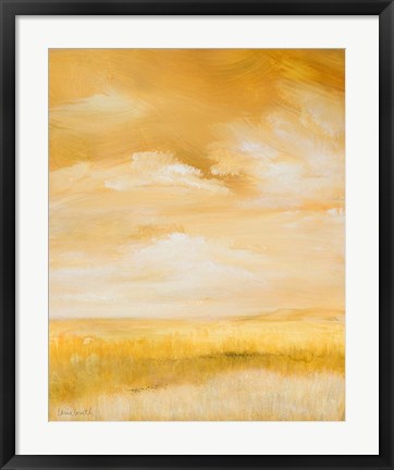 Framed Above Golden Plains I Print