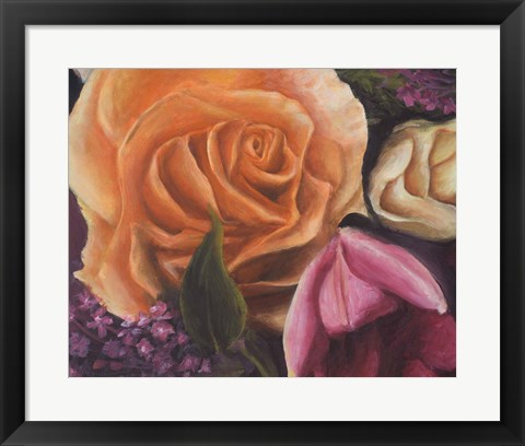 Framed Among the Roses Print