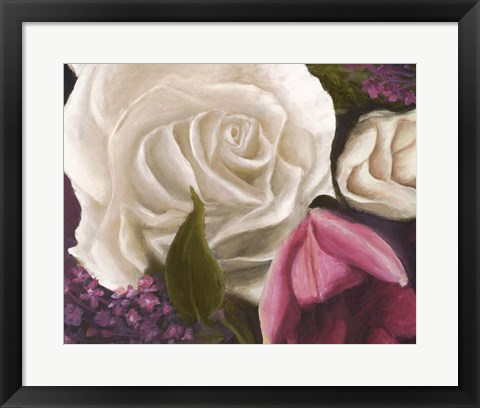 Framed Among the White Roses Print