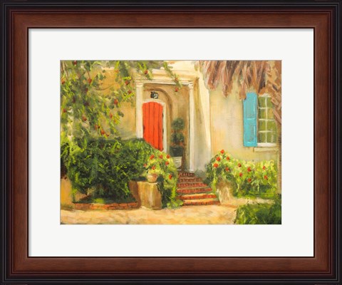 Framed Front Garden Tuscan Dreams I Print