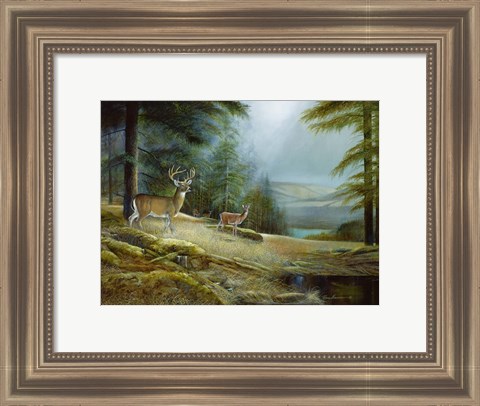 Framed Mountaintop Retreat Print