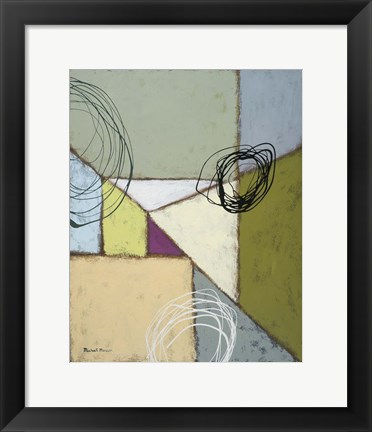 Framed Lemon Lime Play I Print