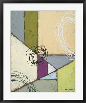 Framed Lemon Lime Play II Print