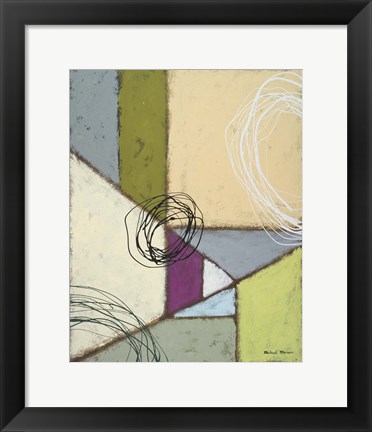 Framed Lemon Lime Play II Print