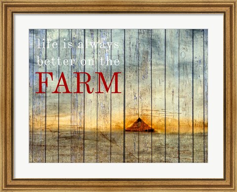 Framed On the Farm I Print