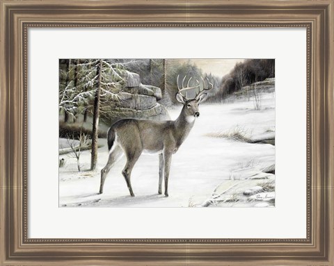 Framed Snowy Mornings Print