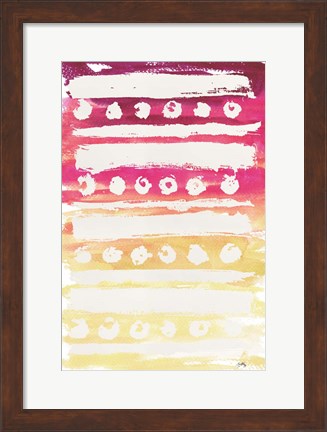 Framed Watercolor Pattern II Print