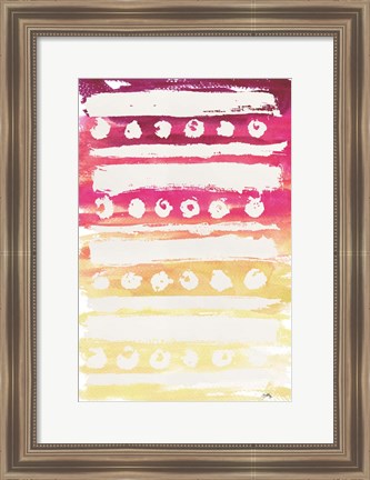 Framed Watercolor Pattern II Print