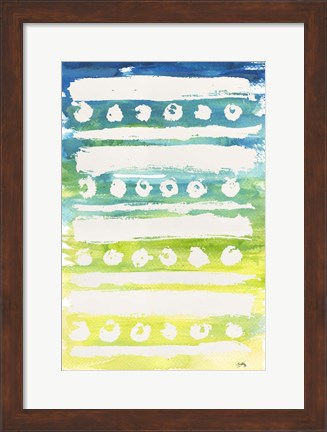 Framed Watercolor Pattern IV Print