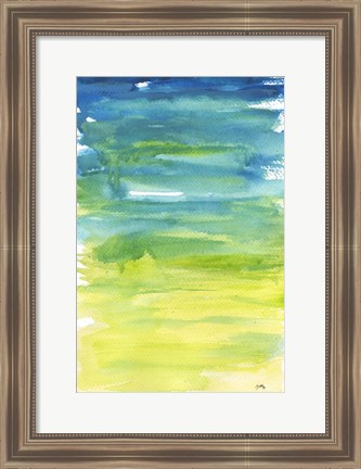 Framed Watercolor Paper II Print