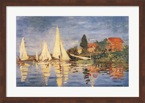 Framed Regatta at Argenteuil Print