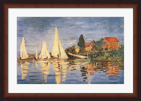 Framed Regatta at Argenteuil Print