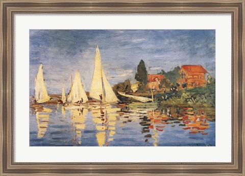 Framed Regatta at Argenteuil Print