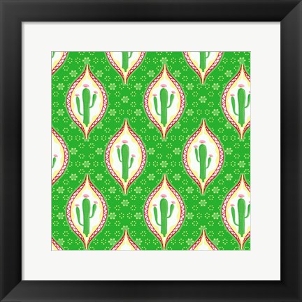 Framed Chili Fiesta Pattern I Print