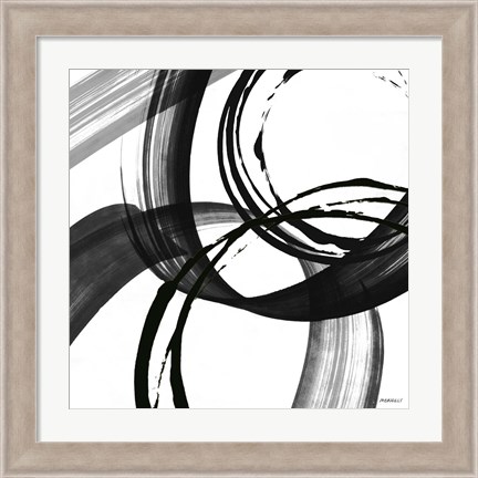 Framed Black and White Pop II Print