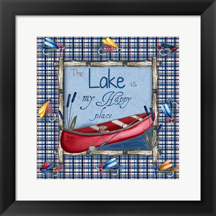 Framed On the Lake I Print