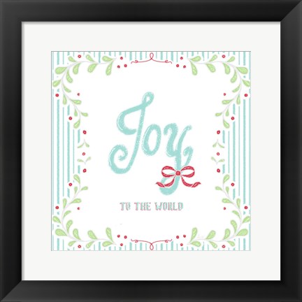 Framed Christmas Wreath IV Print