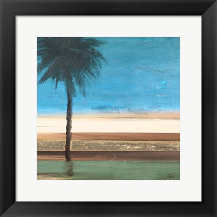 Framed Coastal Palms III Print