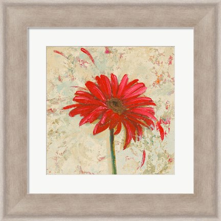 Framed Tiny Flower Square I Print