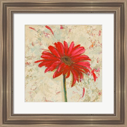 Framed Tiny Flower Square I Print