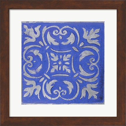 Framed Violet Mosaic Print