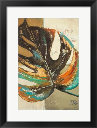 Framed Contemporary Leaves II Print