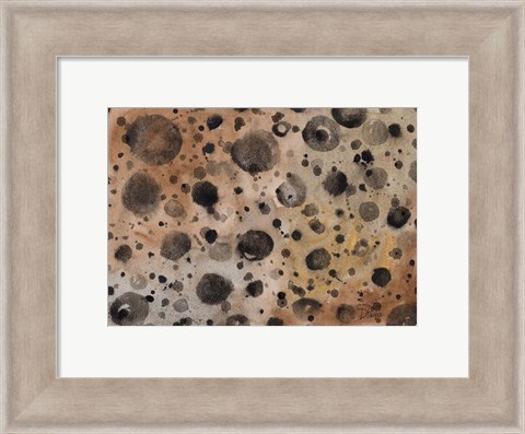 Framed Rustic Dots Print