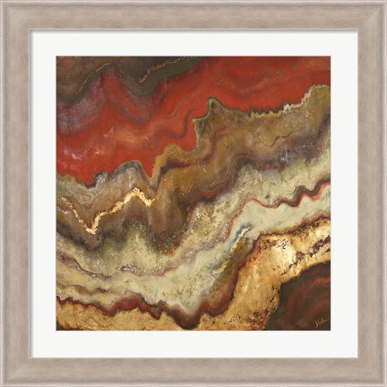 Framed Lava Flow Square Print