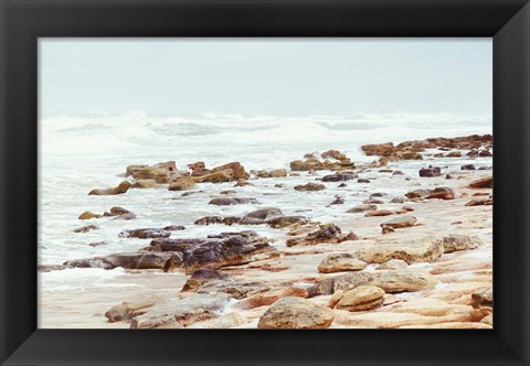 Framed Rock Beach Print