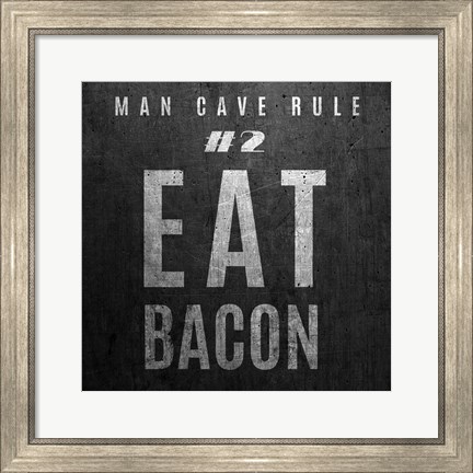 Framed Man Cave Rules I Print