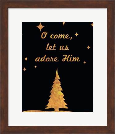 Framed O Christmas I Print