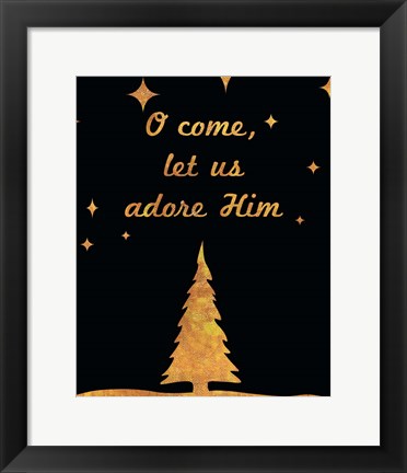 Framed O Christmas I Print