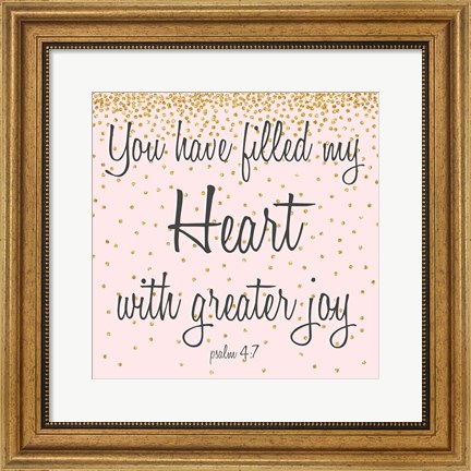 Framed Marry Hearts I Print