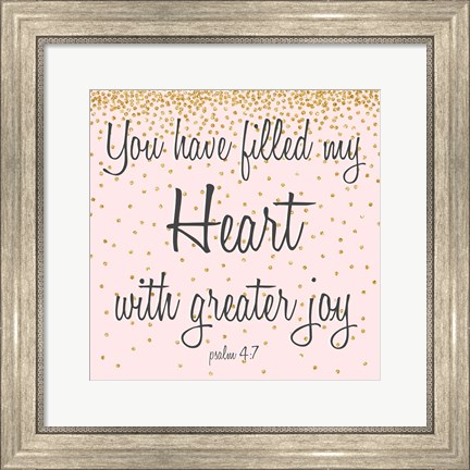 Framed Marry Hearts I Print