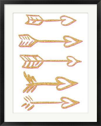 Framed Cupid&#39;s Arrows Print